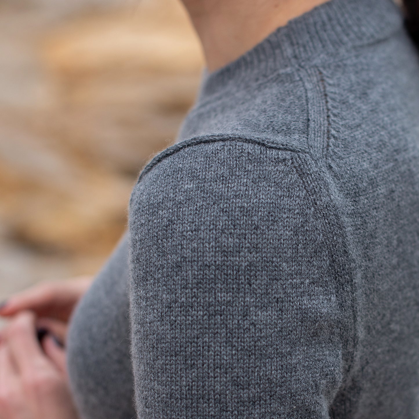 Grey Premium Cashmere T-Shirt