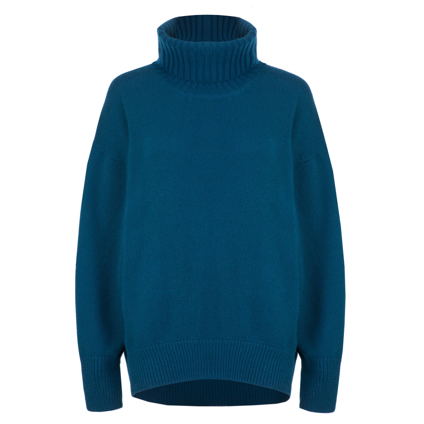 Bleu Canard* 100% Cashmere Turtleneck Sweater