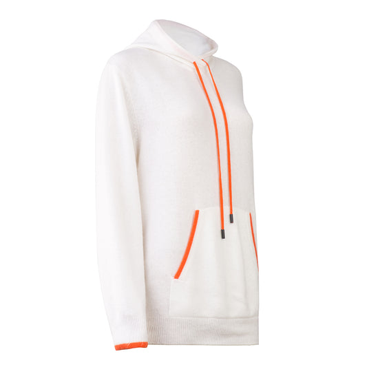 Sweat à capuche Ange Blanc*