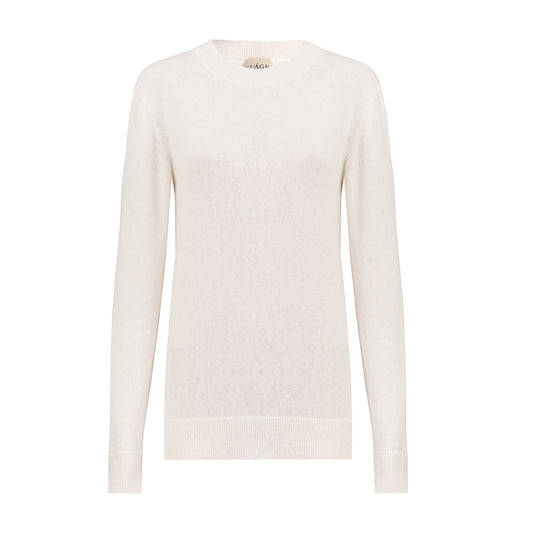 Crew Neck Pullover Ivory*