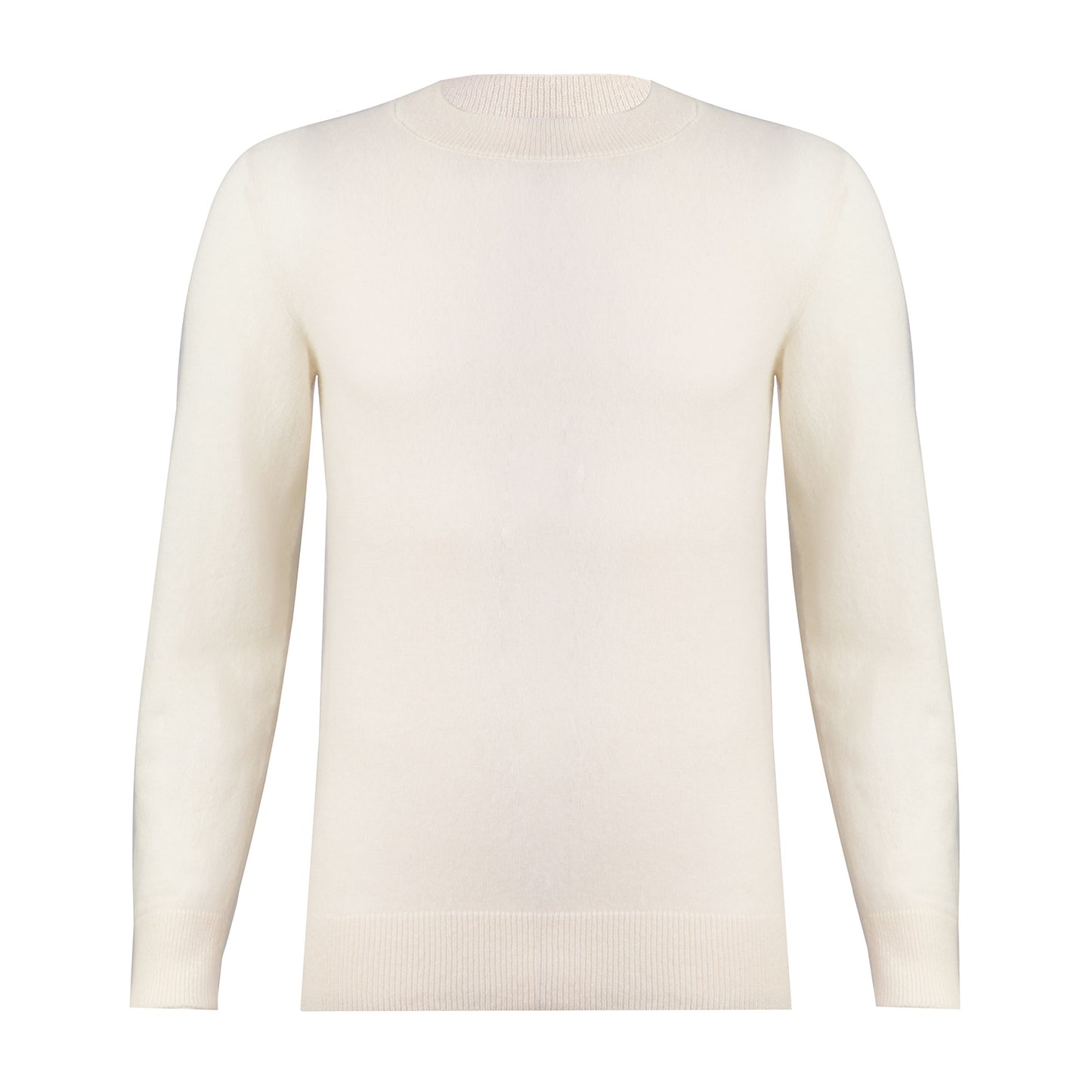 Crew Neck Male Pullovers Ivory*
