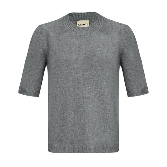 Grey Premium Cashmere T-Shirt