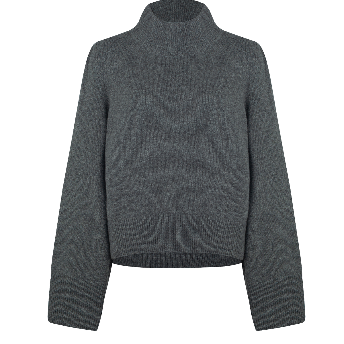 Wide Sleeves Grey 100% Cashmere Sweater – Nuage Cashmere