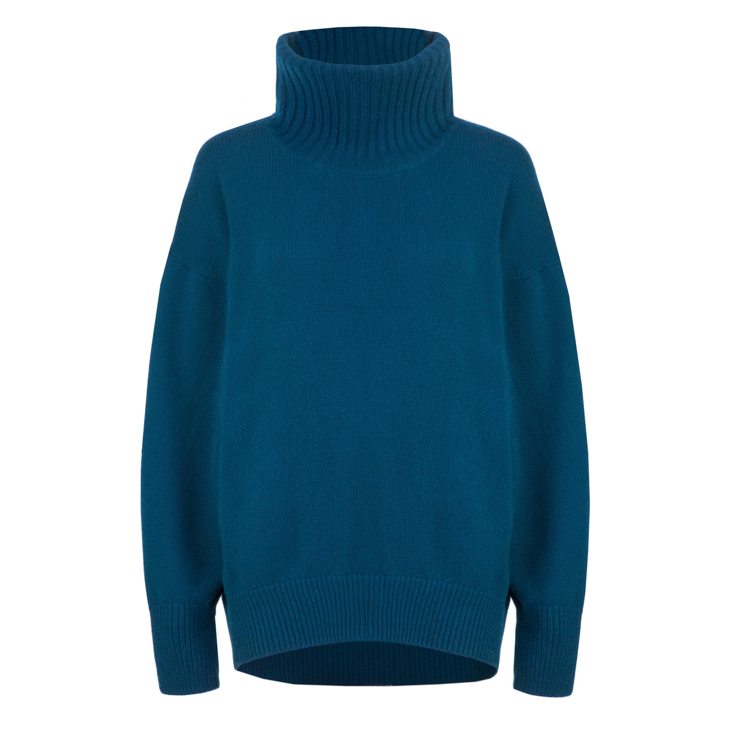 Bleu Canard* 100% Cashmere Turtleneck Sweater